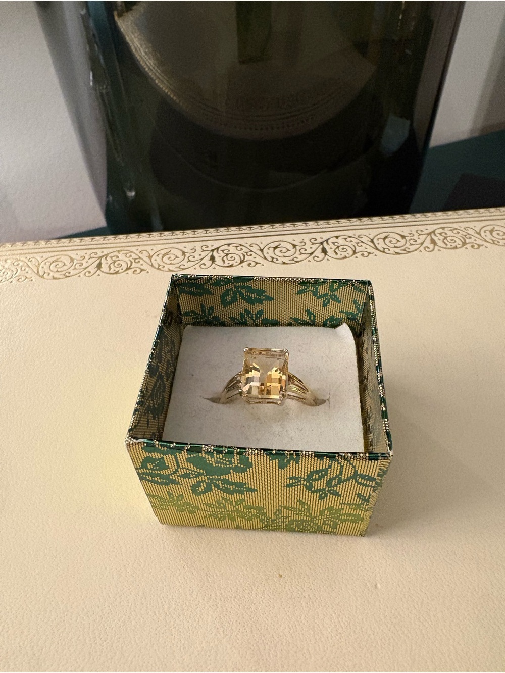 10k Yellow Gold Gold Cocktail Ring with Citrine Center Stone